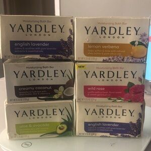 Yardley London Moisturizing Bath Bar Set lot of 6 bars Assorted (Please read)